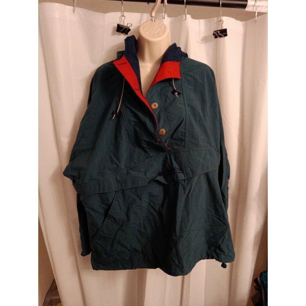 Vintage 1990s Columbia Women's Sportswear nylon anorak pullover jacket XL